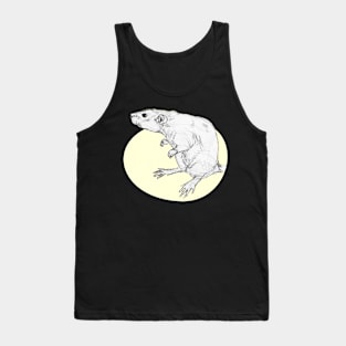 cute rat pencil drawing Tank Top